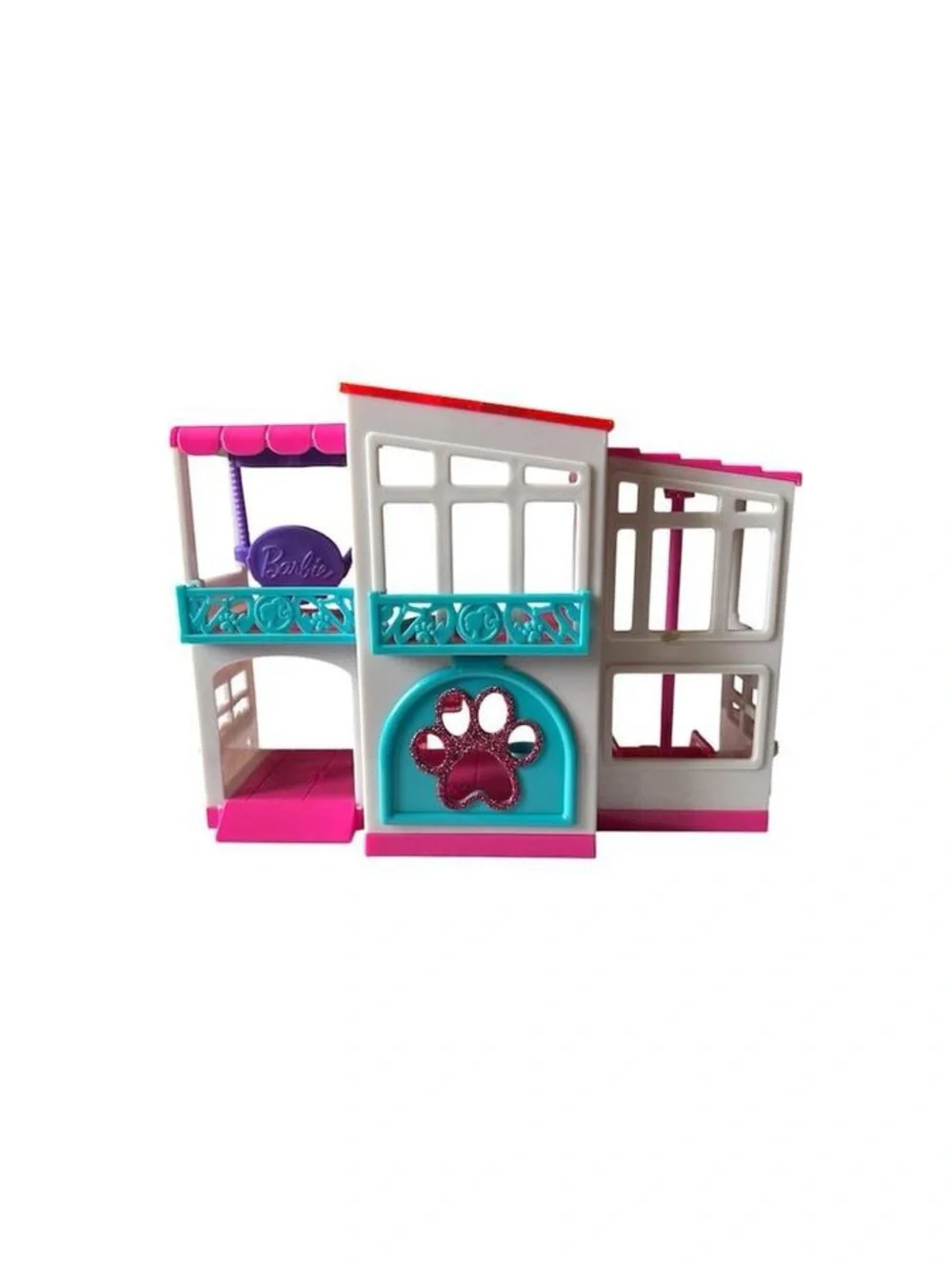 Barbie Pet Dreamhouse 2-Sided Interactive Playset Miniature Dollhouse Pink Y2k